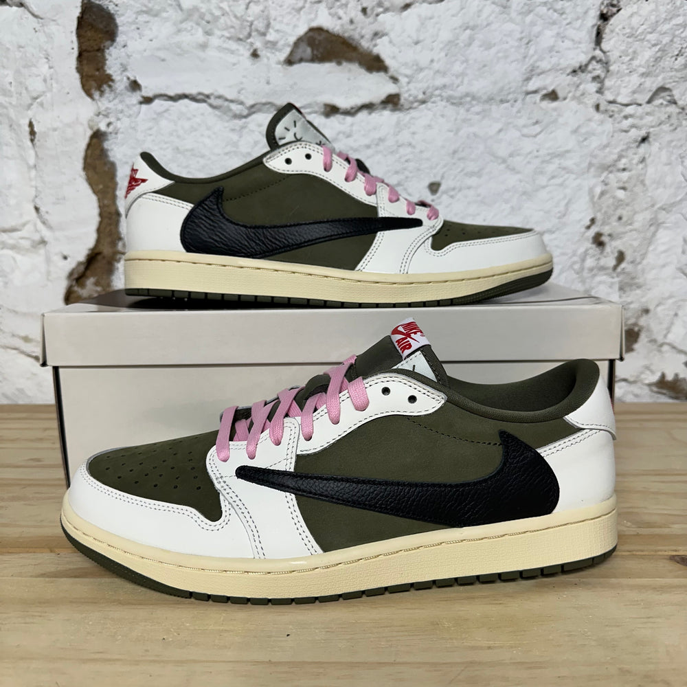 Air Jordan 1 Low Travis Scott Medium Olive Sz 10.5 DS
