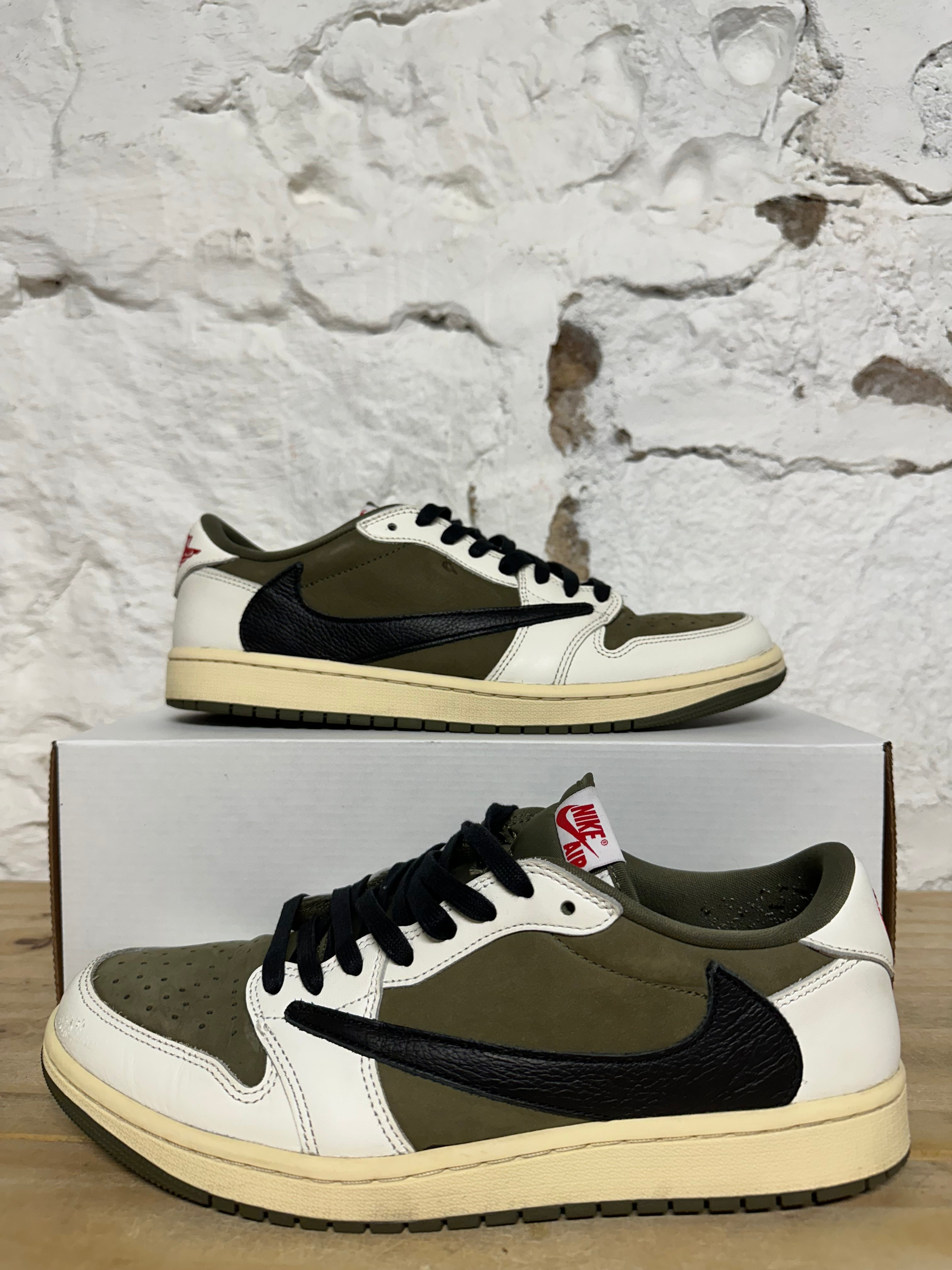 Air Jordan 1 Low Travis Scott Medium Olive Sz 11