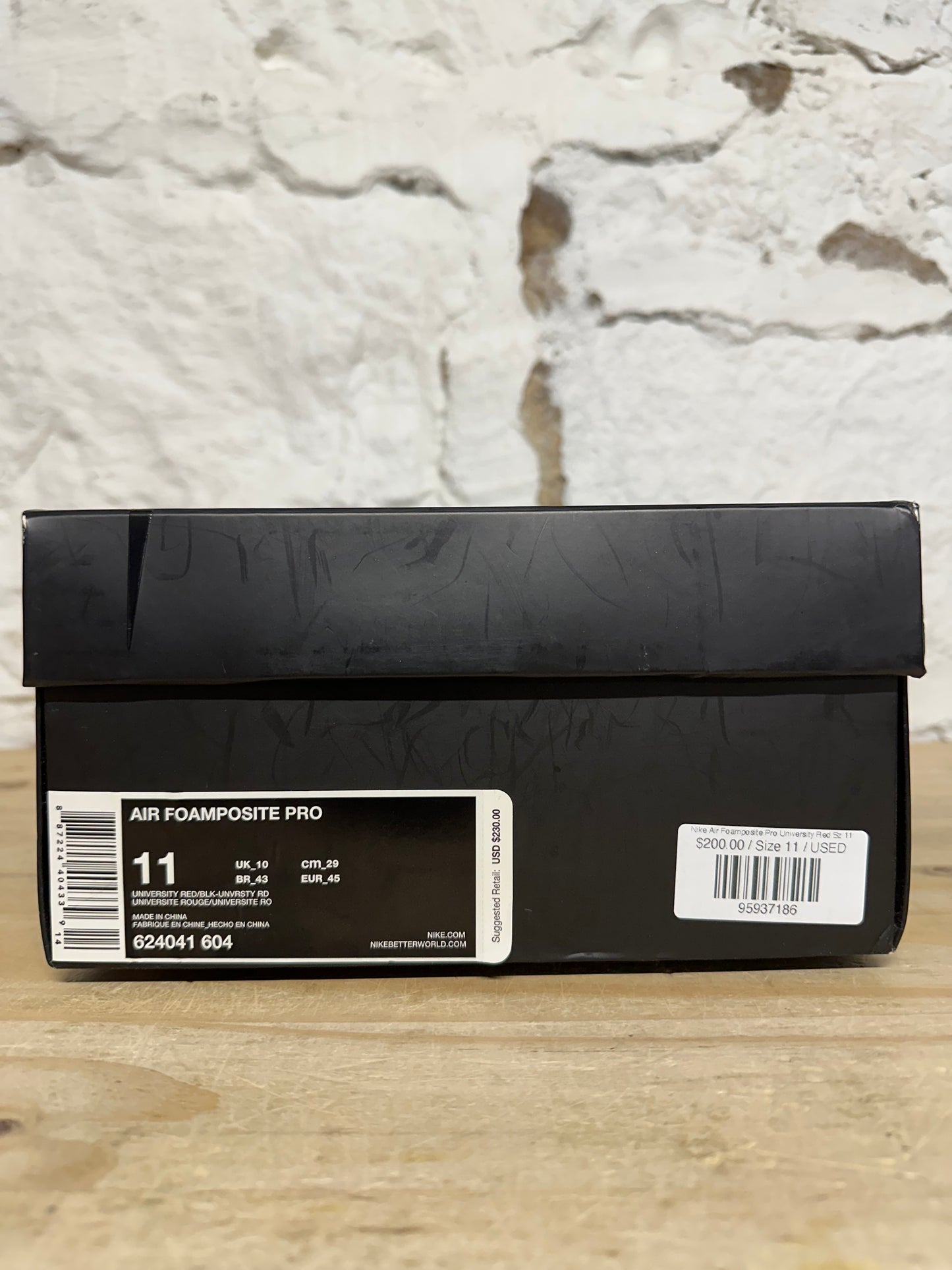 Nike Air Foamposite Pro University Red Sz 11