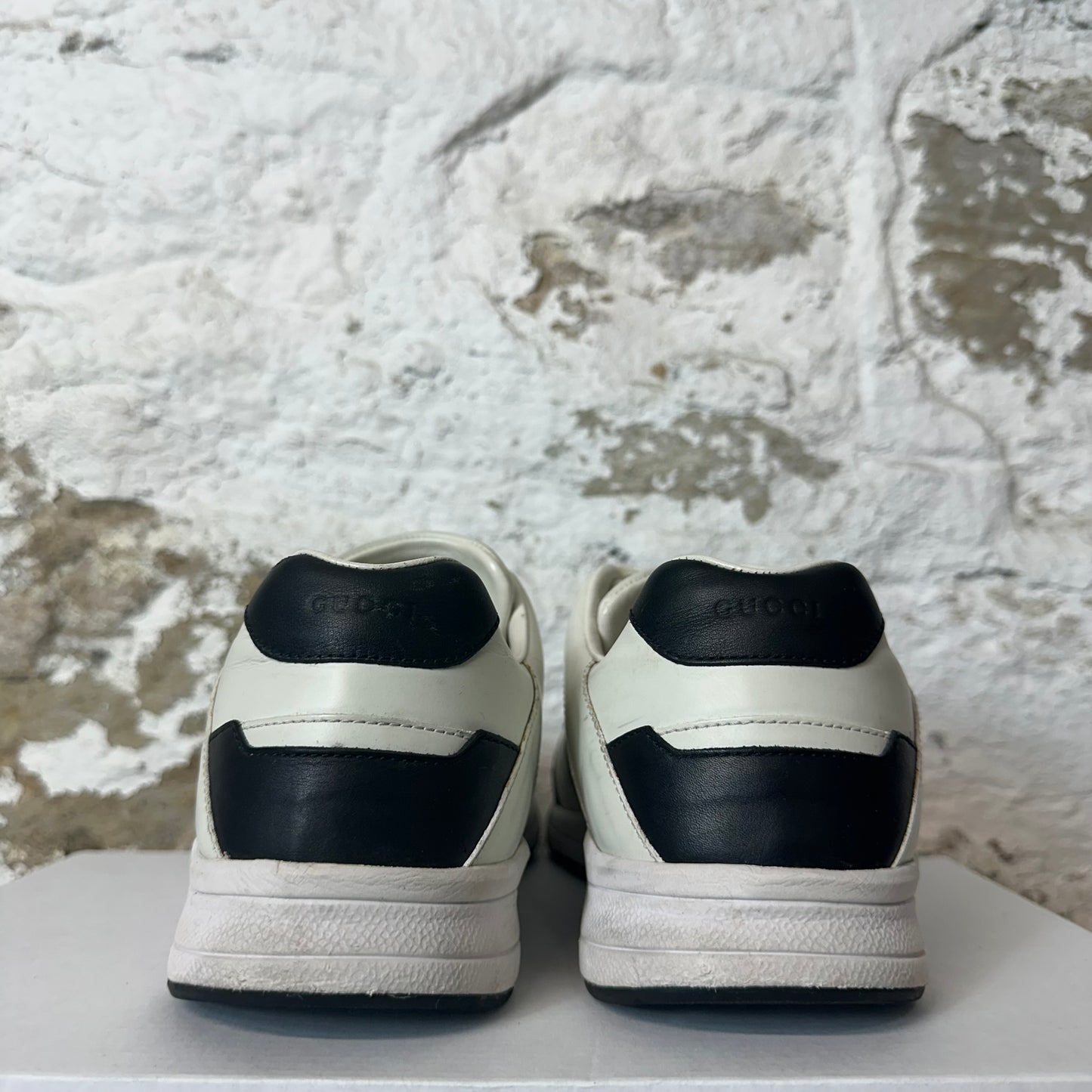 Gucci INterlocking GG Black White Sneaker Sz 8