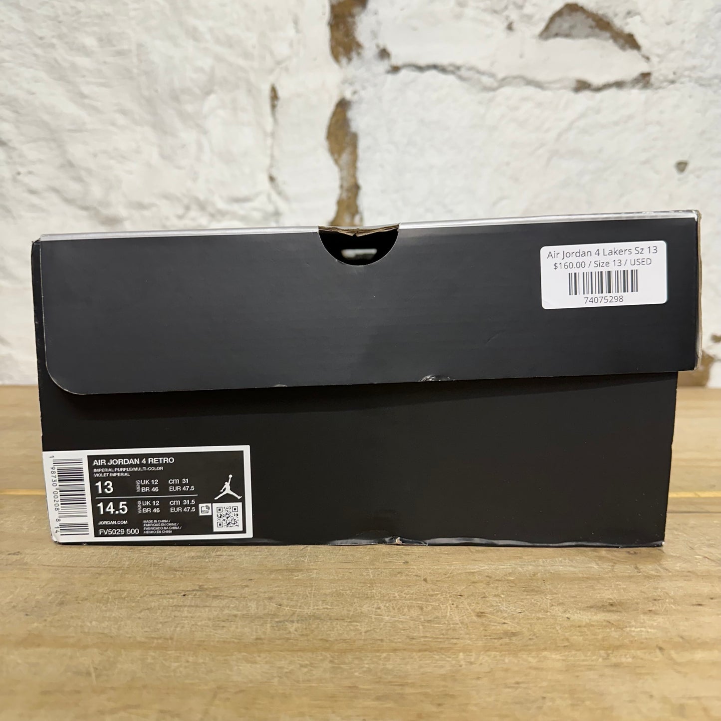 Air Jordan 4 Lakers Sz 13