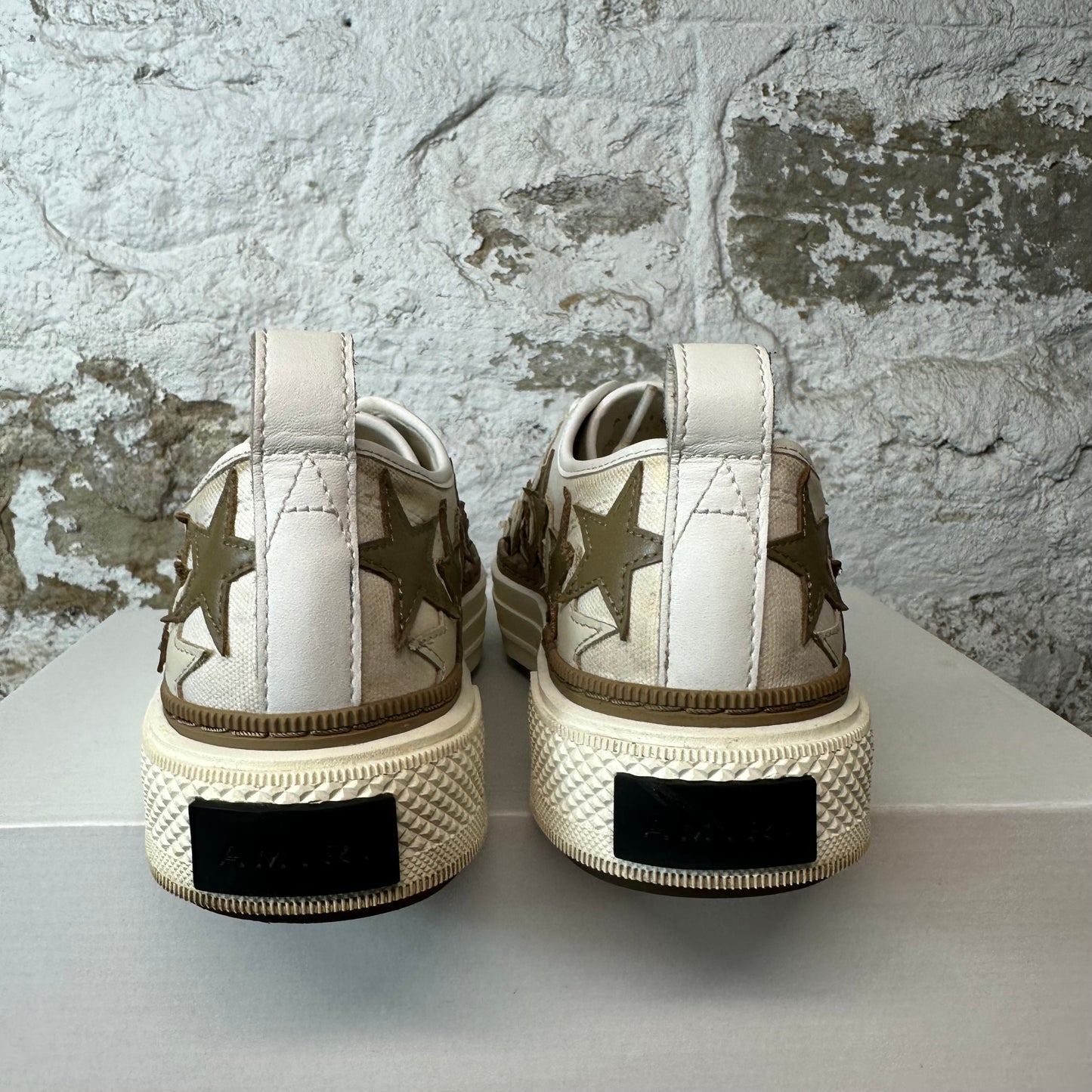 Amiri Brown Beige Star Court Sneaker Sz 8 (41)