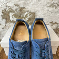 Christian Louboutin Blue Suede Spike Low Sz 12.5 (45.5) No Box