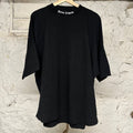 Palm Angels Back Spellout Black T-Shirt Sz M