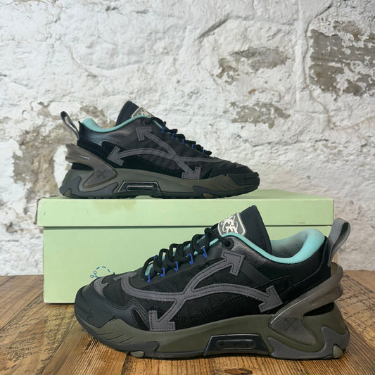 Off-White ODSY 2000 Black Green Sneaker Sz 9 (42)