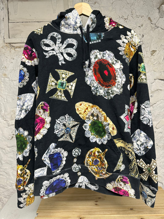 Supreme Jewel Black Hoodie Sz M