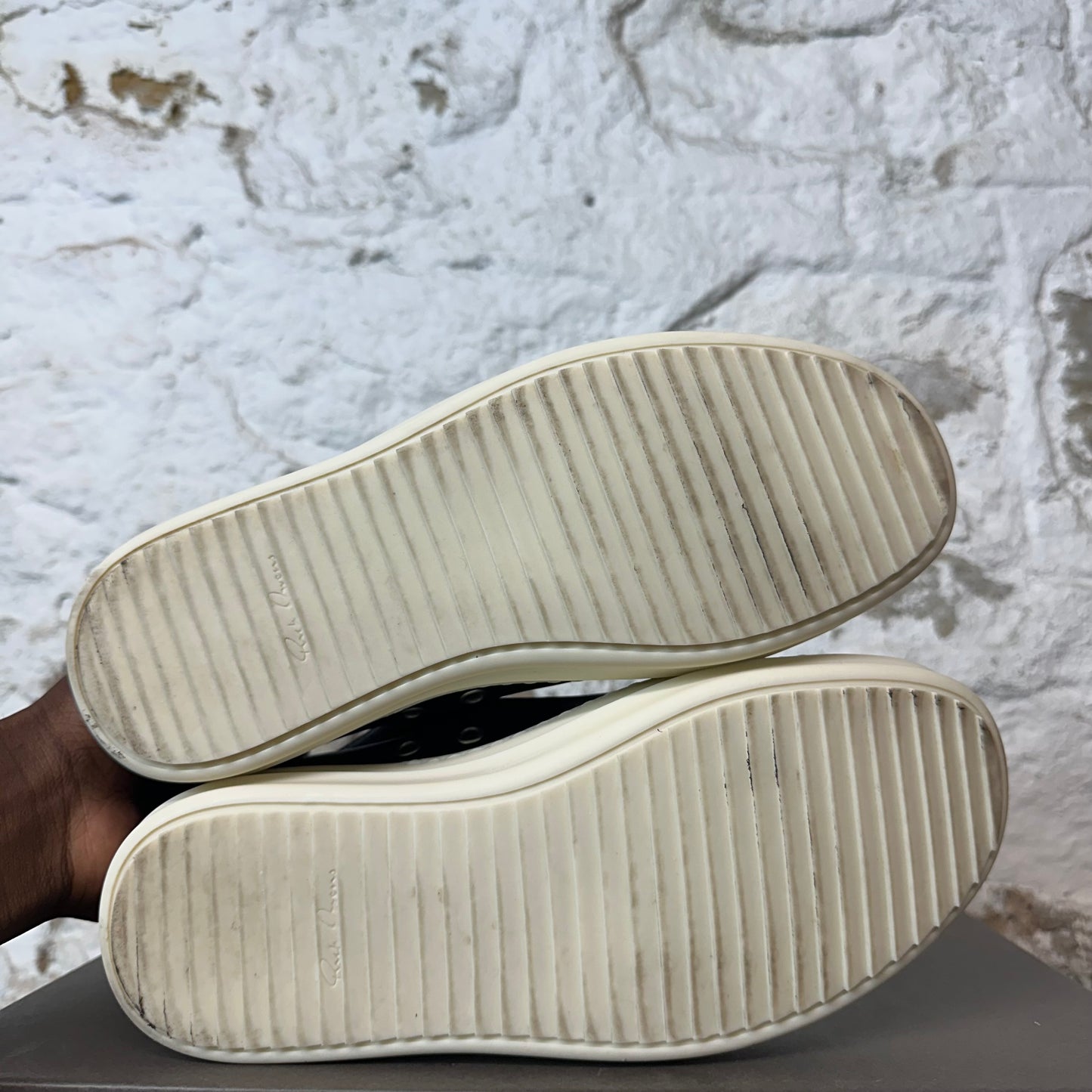 Rick Owens Black Milk Mainline Sneaker Sz 6 (38)