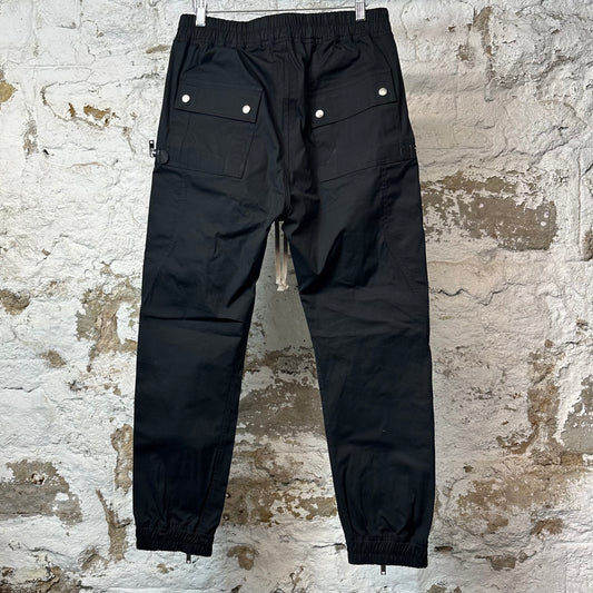 Rick Owens Bauhuas Nylon Cargo Pants Black Sz M DS