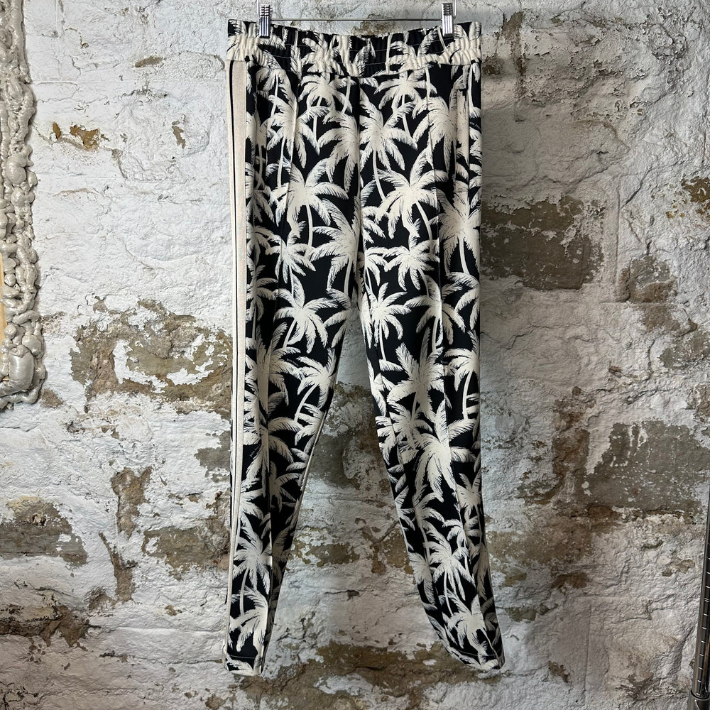 Palm Angels Black White Palm Tree Track Pants Sz L
