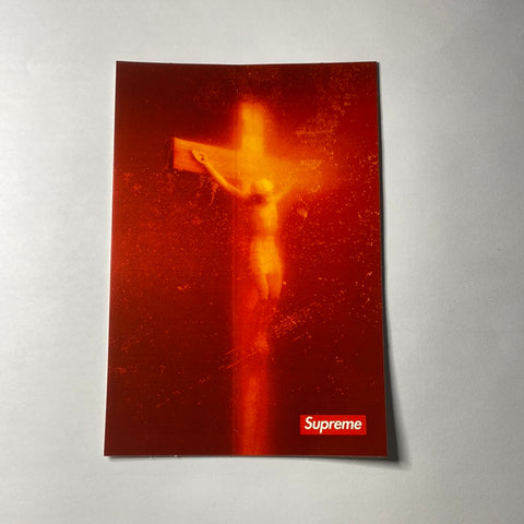 Supreme Andres Serrano Piss Christ Sticker