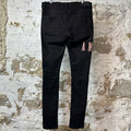 Amiri Red Tie Dye Core Logo Black Denim Jeans Sz 34