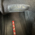 Prada Americas Cup Triple Black Patent Sneaker Sz 8.5