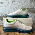 ALexander Mcqueen White Blue Green Bubble Sneaker Sz 11 (44)