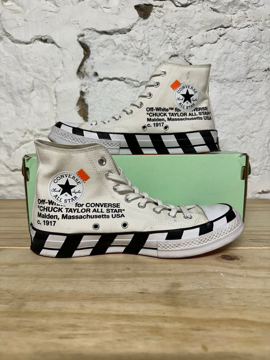 Converse Off White Diagonal Sz 8.5