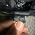 Amiri Army Stencil Grey Denim Jeans Sz 32