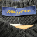 Louis Vuitton Black Orange Knit Football Jersey Sz L