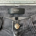 Amiri MX1 Red Suede Grey Denim Jeans Sz 28 DS