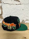 Hellstar Records Black Green Orange Snapback Hat DS
