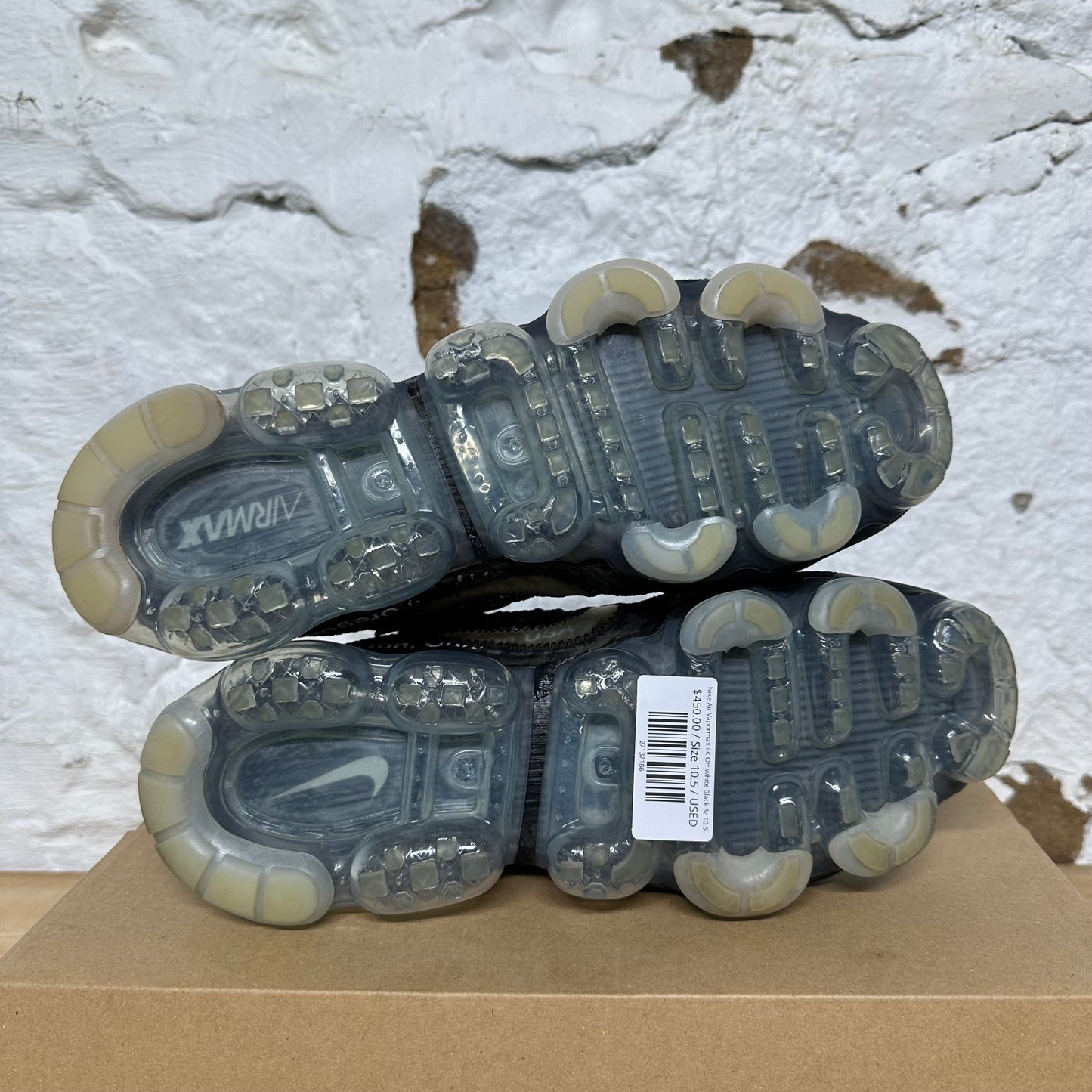Nike Air VaporMax FK Off-White Black Sz 10.5