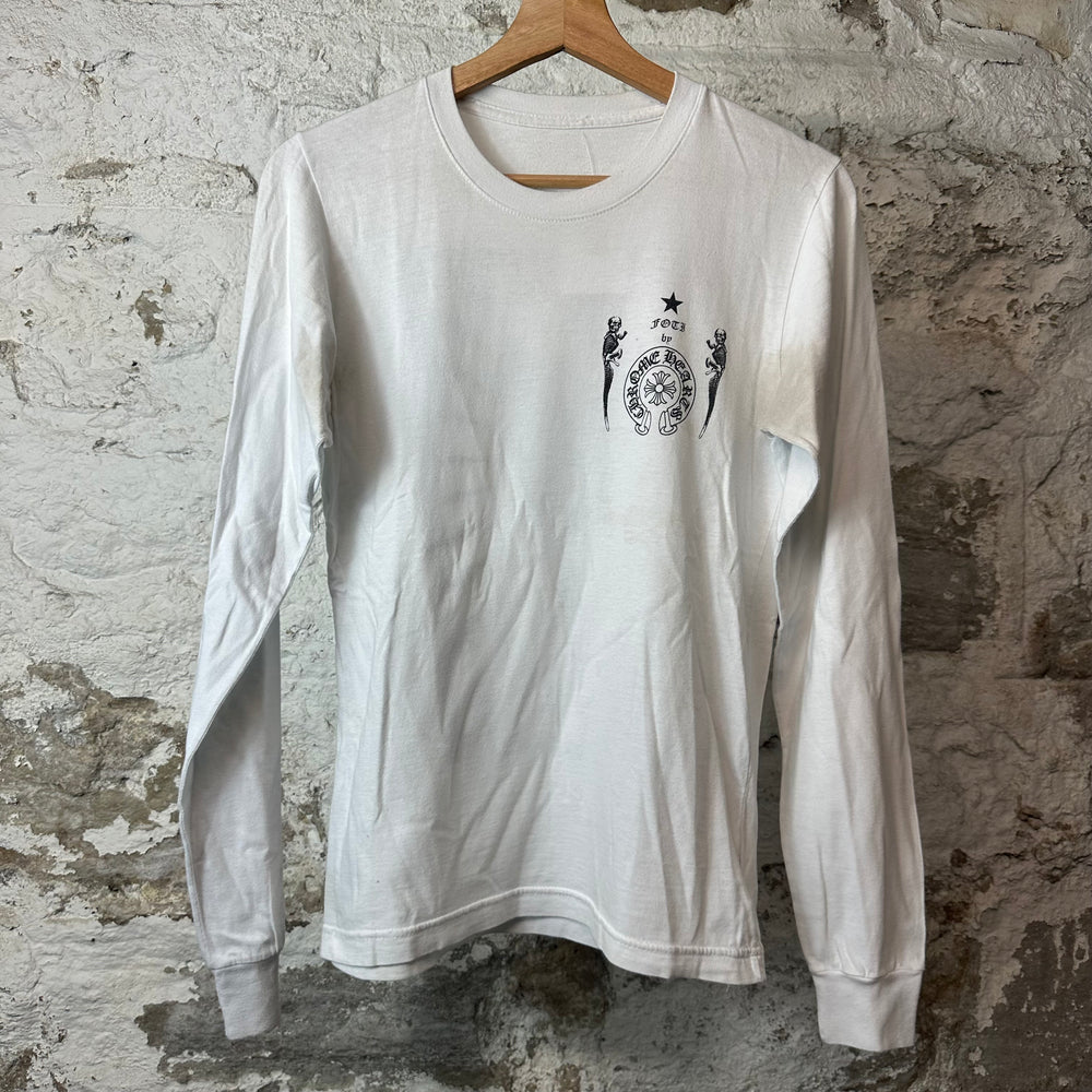 Chrome Hearts Foti Square White Long Sleeve Sz XS