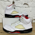 Air Jordan 5 Fire Red Silver Tongue (2020) Sz 10.5