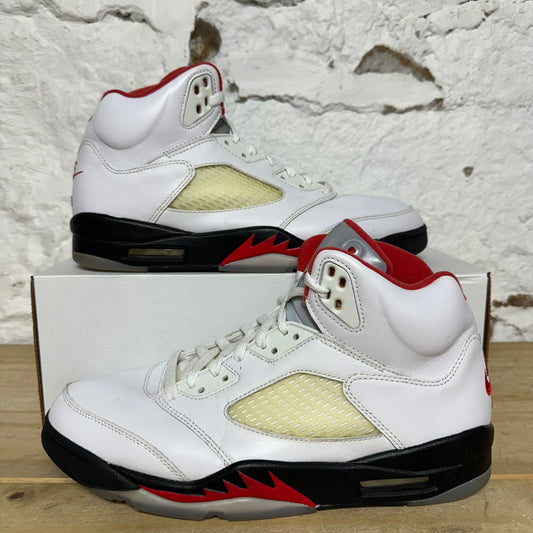 Air Jordan 5 Fire Red Silver Tongue (2020) Sz 10.5