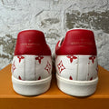 Louis Vuitton Red Monogram Luxembourg White Sneaker Sz 10.5 (9LV)