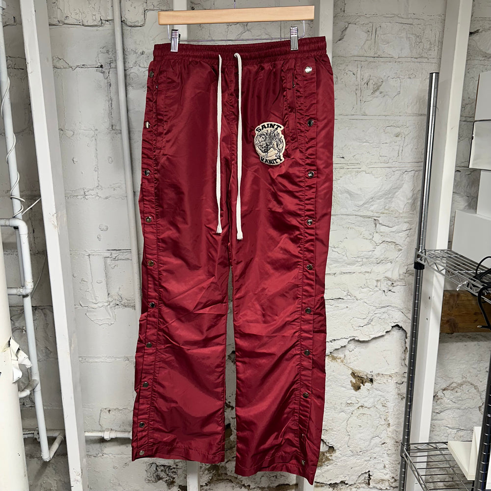 Saint Vanity Red Nylon Pants Sz L