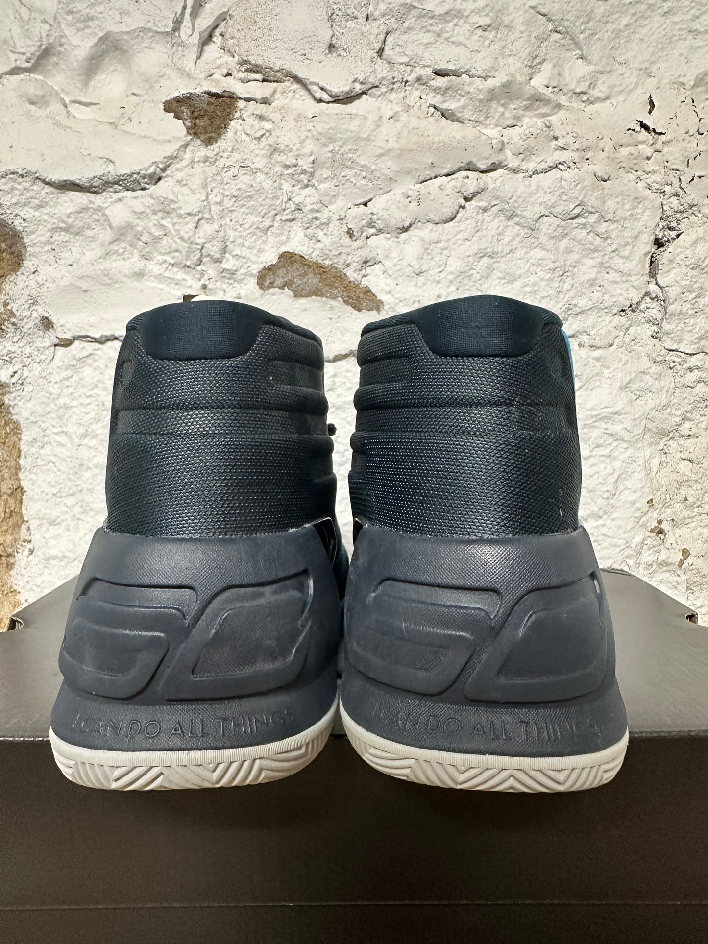 Under Armour Curry 3 Mid Peacock Blue Sz 10 DS