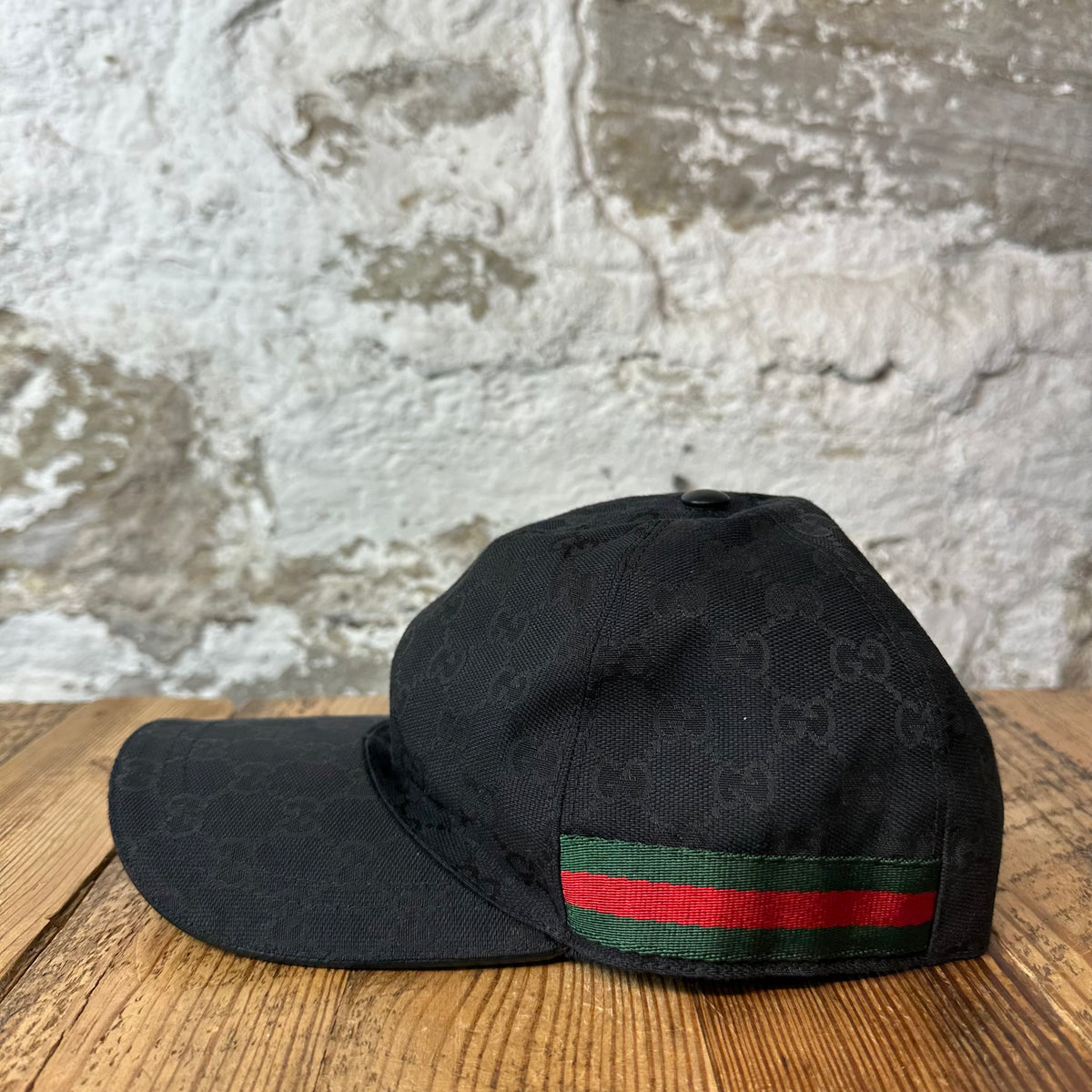 Gucci Black GG Monogram Hat Sz XXXL