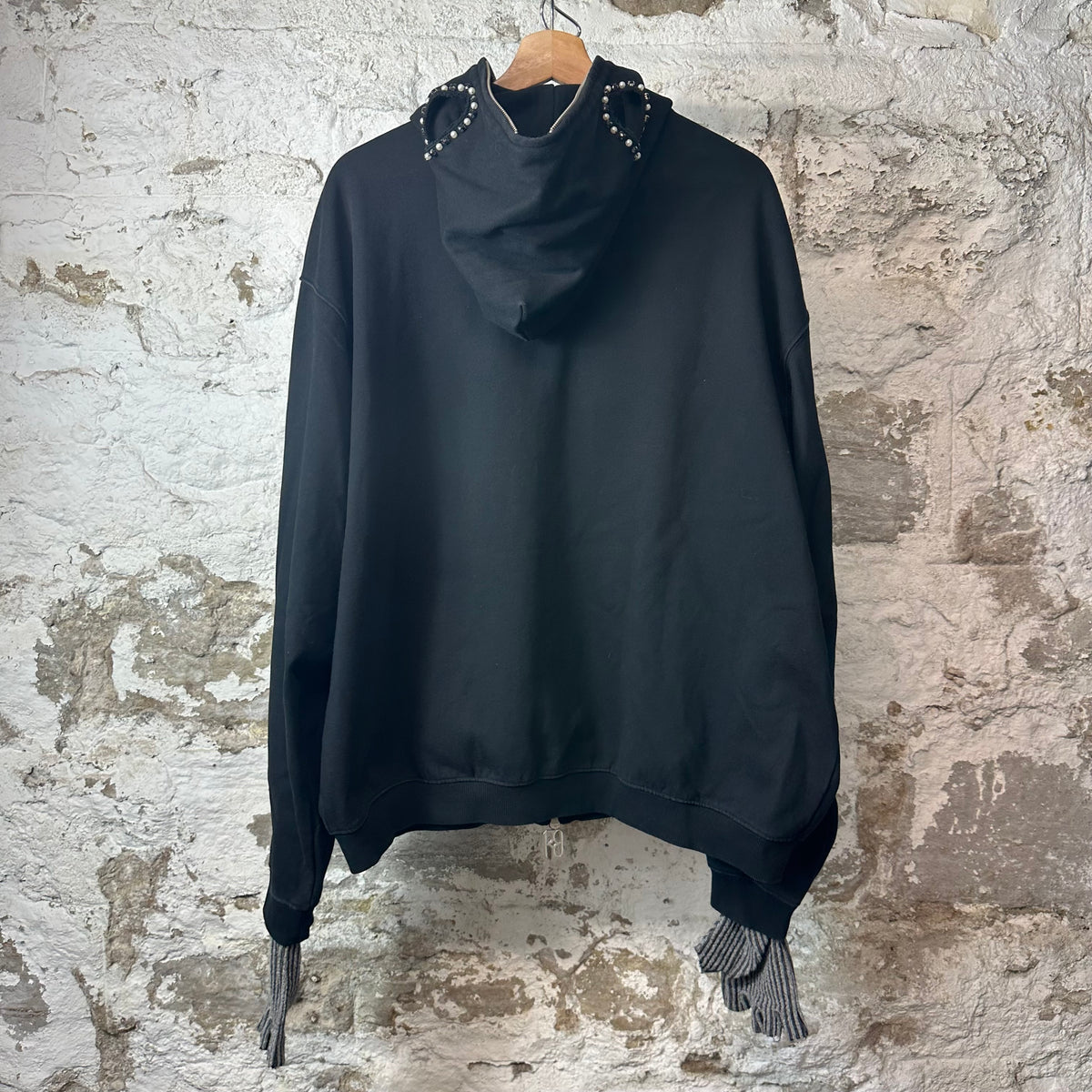 Birth Of Royal Child Royce Crown Black Zip Up Hoodie Sz M
