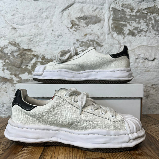Maison Mihara White Tumbled Leather Sneaker Sz 10 (43)