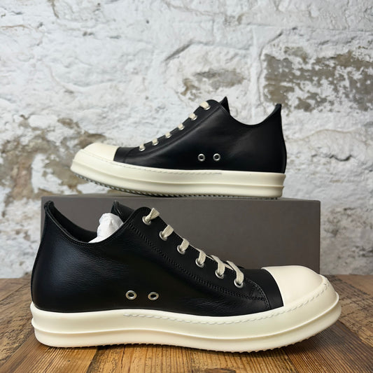 Rick Owens Black Leather Milk Sneaker DS
