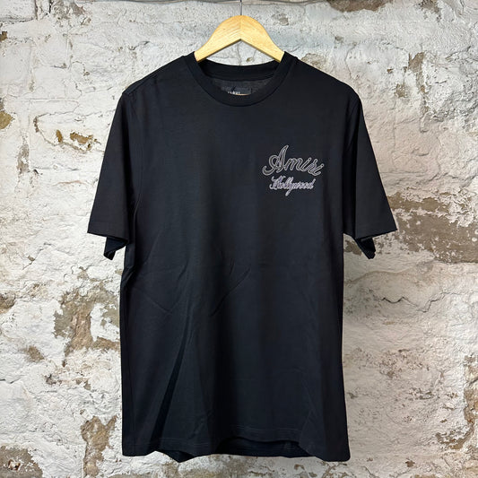Amiri Hollywood Spellout T-shirt Black Sz M