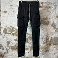 Rick Owens DRKSHDW Black Cargo Pants Sz S