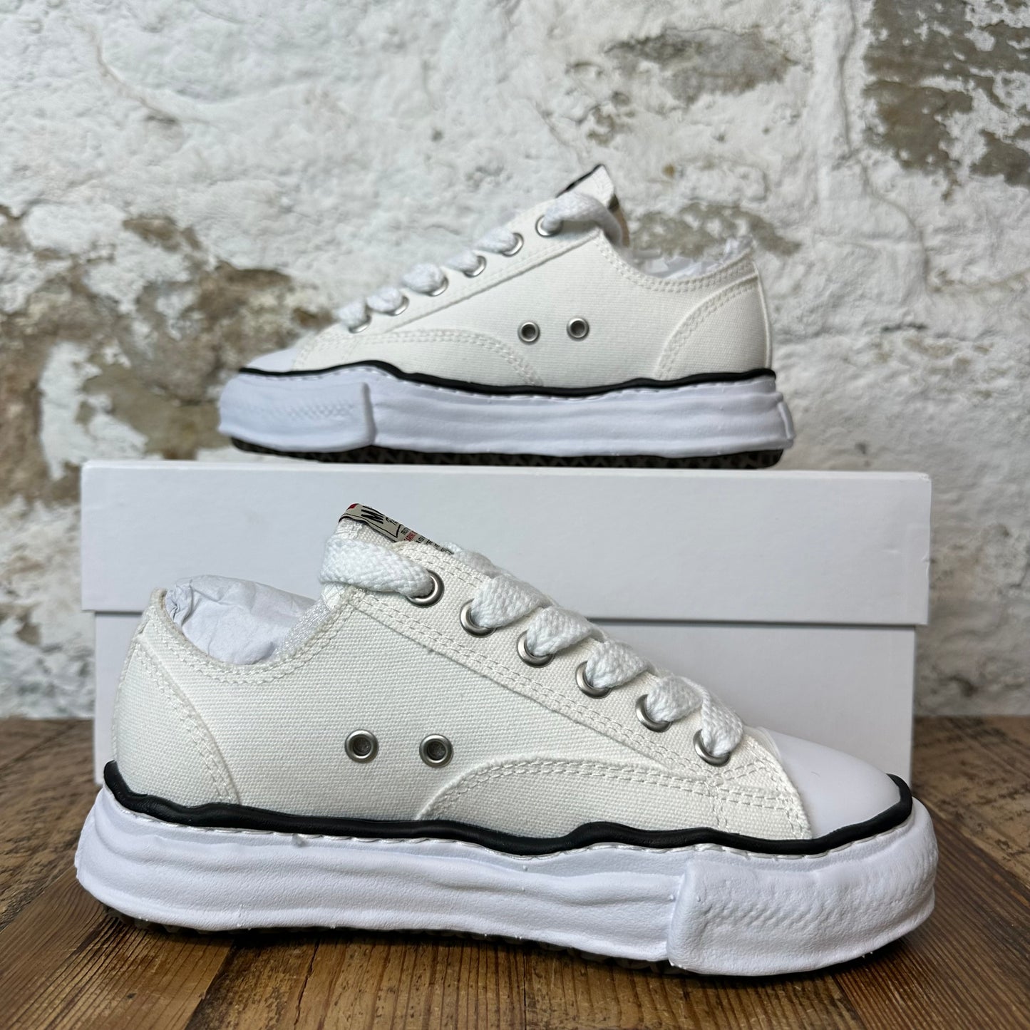 Maison Mihara Triple White Peterson Sneaker Sz 5 (37) DS