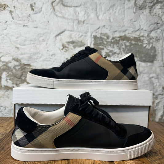 Burberry Tan Plaid Black Stevie Sneaker Sz 11 (44)