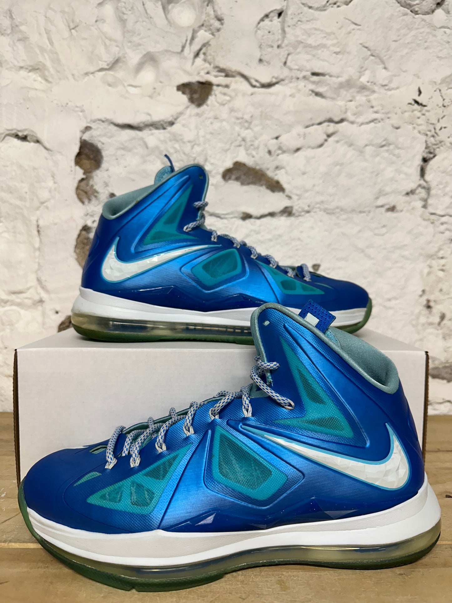 Nike Lebron 10 Sport Pack Blue Diamond Sz 9.5