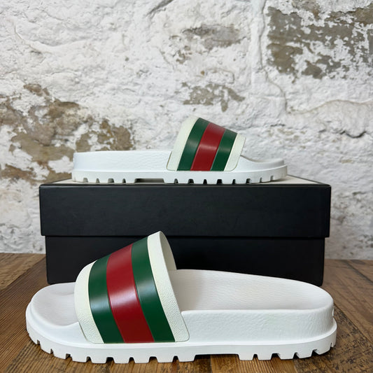 Gucci Web Slide White Sz 11