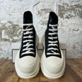 Alexander Mcqueen High Black White Tread Boot Sz 8 (41)