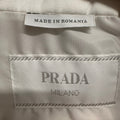 Prada Re-nylon Logo Plack Nylon Jacket White Sz XL DS
