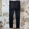 Amiri MX1 Black Paisley Black Denim Jeans Sz 34