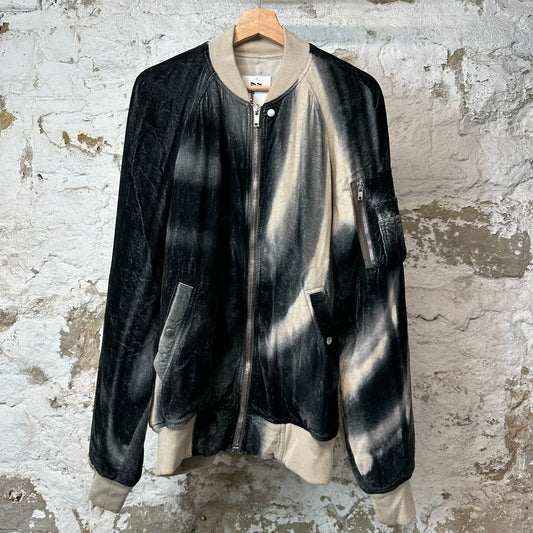 Rick Owens Mainline Velour Zip Up Jacket Sz L