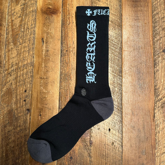 Chrome Hearts Blue Spell Black Socks DS