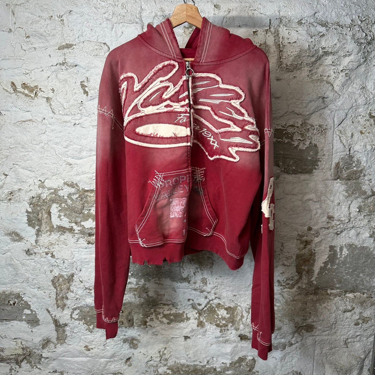 Vale Religion Zip Up Hoodie Red Sz XXL DS