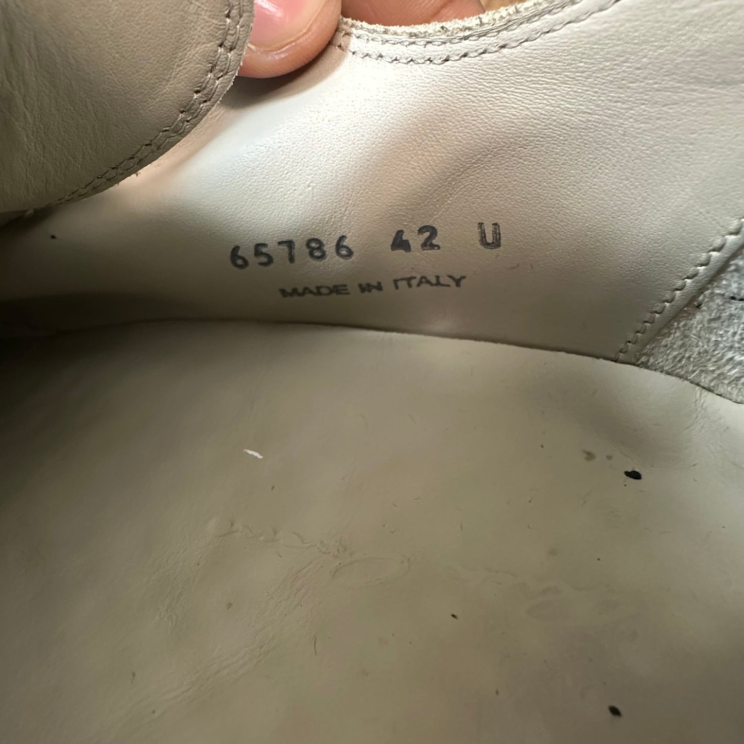 Rick Owens Jumbo Lace Dinge Milk Sneaker Sz 9 (42)