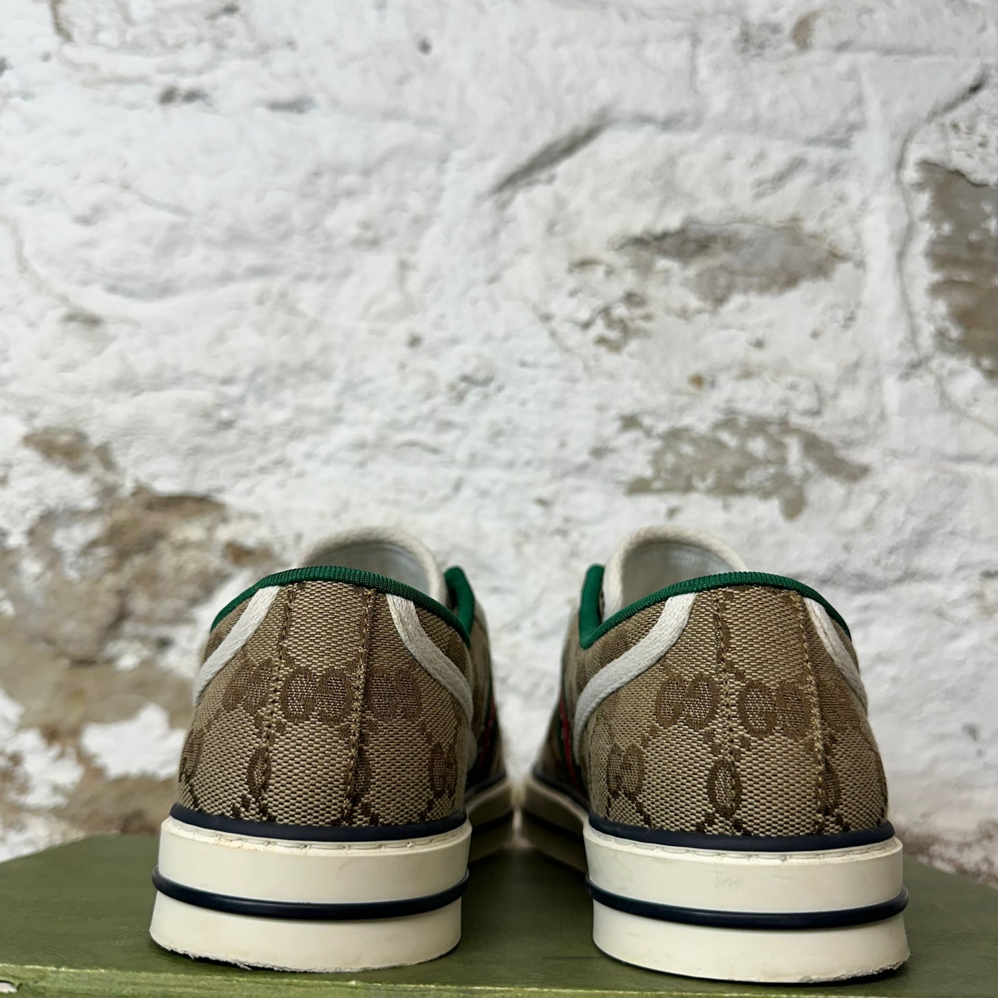 Gucci Tennis 1977 Brown Monogram Sneaker Sz 6.5 (39)