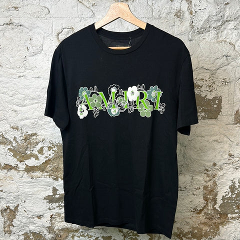 Amiri Green Flower Spellout T-shirt Sz XS