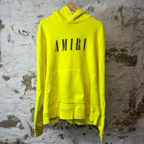 Amiri Gray Spell Yellow Hoodie Sz XL