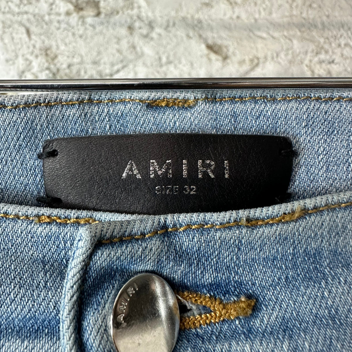 Amiri Plain Light Blue Denim Jeans Sz 32